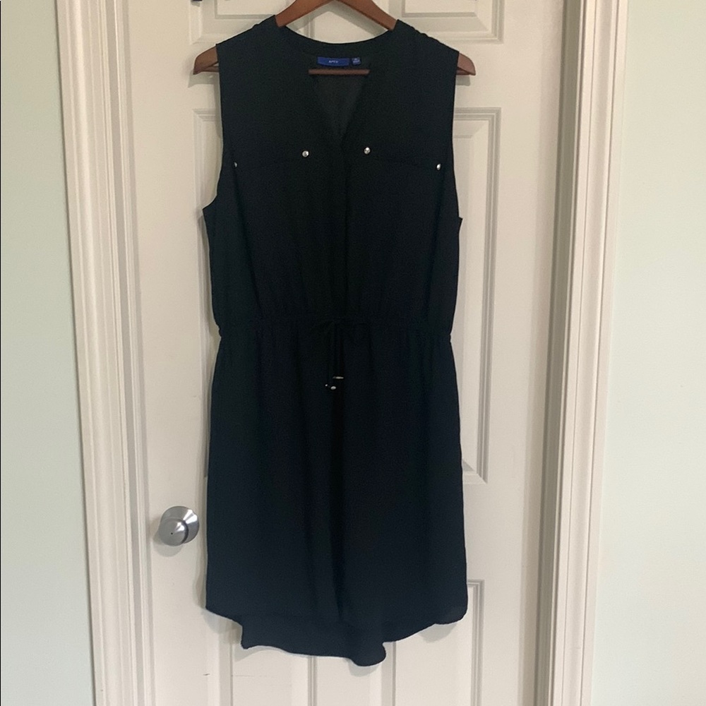 Apt. 9 Black Sleeveless V-Neck Midi Sundress